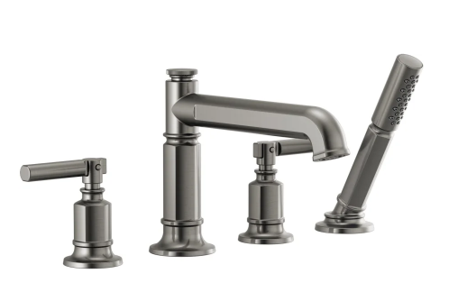 Delta Invari Deck Mounted Roman Tub Filler with Diverter & Hand Shower