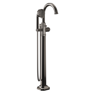 Delta Beauclere Floor Mounted Roman Tub Filler w/ Diverter & Hand Shower - Less Handle