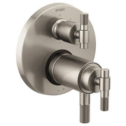 Brizo Litze Tempassure Thermostatic Valve Withfunction Diverter Trim - Less Handles in Luxe Nickel - T75635-NKLHP