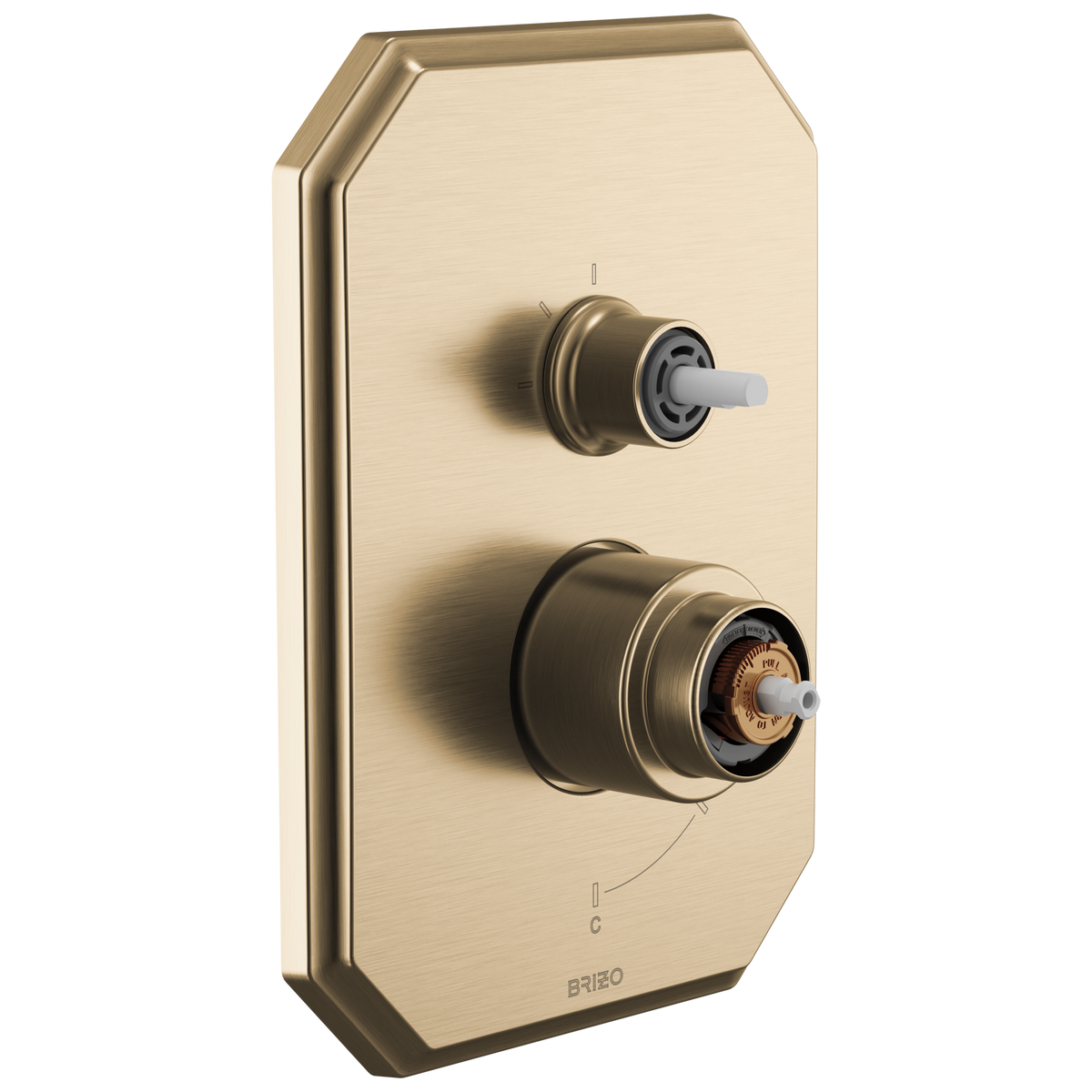 Delta Beauclere Thermostatic Valve Trim w/ Volume Control & 3-Function Diverter