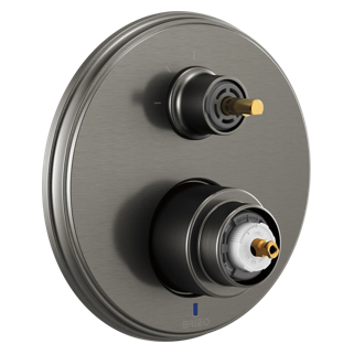 Delta Invari Pressure Balance Trim w/ 3-Function Diverter - Less Handles