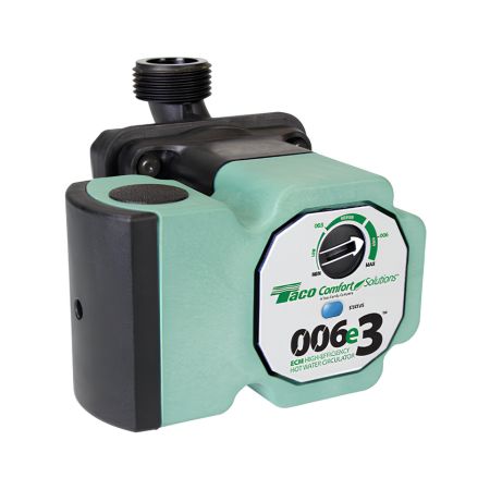 TACO 006E3 Comfort Solutions ECM High-Efficiency Hot Water Circulation Pump