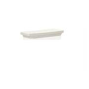 White ceramic Toto toilet tank lid with curved edges and flat top surface.