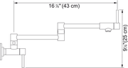 Franke STL-PF-304 Steel Pot Filler Stainless Steel