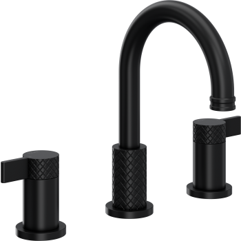 Rohl Tenerife Widespread Lavatory Faucet With C-Spout in Matte Black - TE08D3LMMB