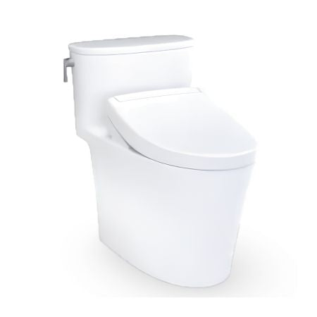 TOTO Aurora One Piece Skirted & Elongated Toilet 1.0 GPF with Seat - Cotton