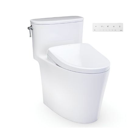 TOTO Aurora One Piece Skirted & Elongated Toilet 1.0 GPF with Seat - Cotton