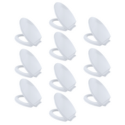 Toto SoftClose Elongated Transitional Slow Close Toilet Seat and Lid in Cotton White - 10 Pack