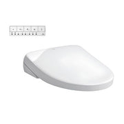 Toto S7 Bidet Seat, Auto-Flush Ready with Remote - Elongated in Cotton White