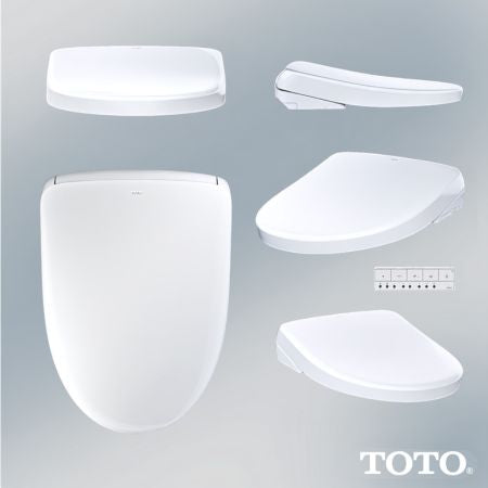 Toto S7 Bidet Seat, Auto-Flush Ready with Remote - Elongated in Cotton White