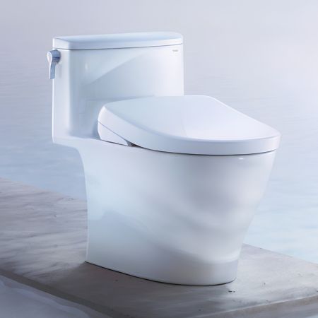 Toto S7 Bidet Seat, Auto-Flush Ready with Remote - Elongated in Cotton White - 2 pack