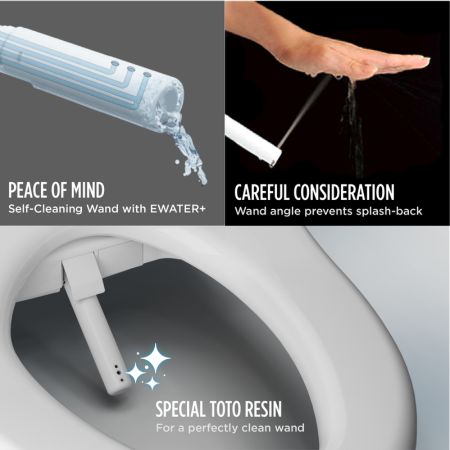 Toto S7 Bidet Seat, Auto-Flush Ready with Remote - Elongated in Cotton White