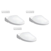 Toto S7 Bidet Seat, Auto-Flush Ready with Remote - Elongated in Cotton White - 3 pack