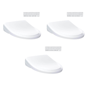 Toto S7A Bidet Seat with Remote - Classic Elongated in Cotton White - 3 pack