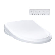 Toto S7A Bidet Seat with Remote - Classic Elongated in Cotton White