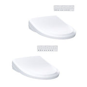 Toto S7A Bidet Seat with Remote - Classic Elongated in Cotton White - 2 pack