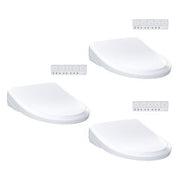 Toto S7A Bidet Seat with Remote - Classic Elongated in Cotton White - 3 pack