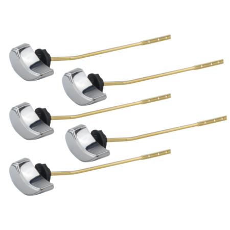 Toto Replacement Trip Lever For Select Model Toilets, Polished Chrome - 5 Pack