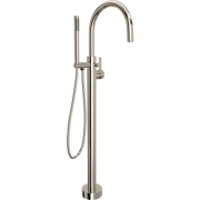 Rohl Tenerife Single Hole Floor Mount Tub Filler Trim in Polished Nickel - TTE06HF1LMPN