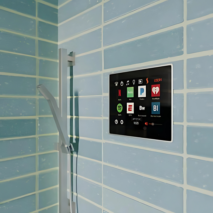 Thermasol ThermaTouch Digital Steam Shower Control Kit with Square Head in Polished Chrome - TT7-SVSQ-PC
