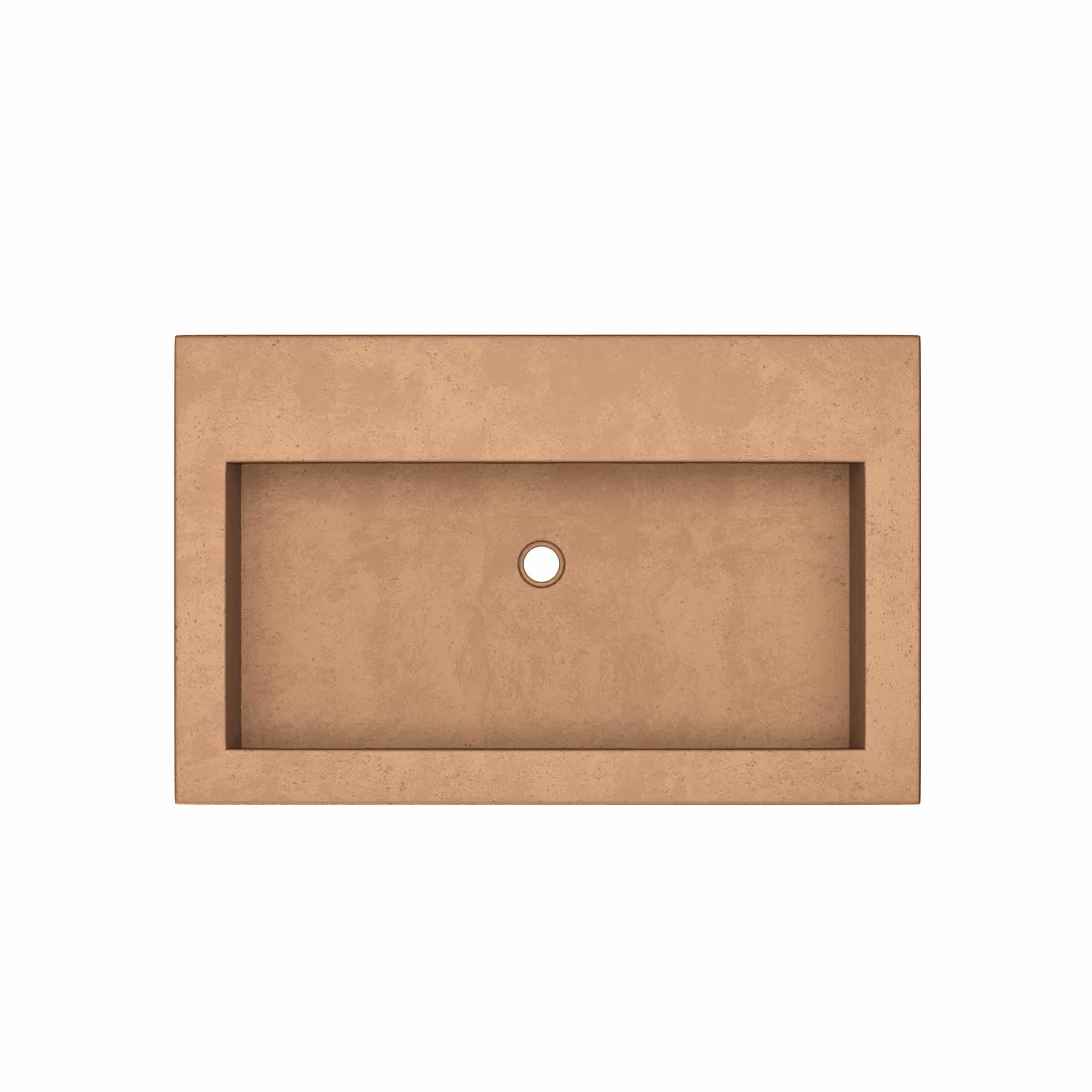 Native Trails Trough 3019 - No Faucet Holes in Terracotta - NSL3019-TX