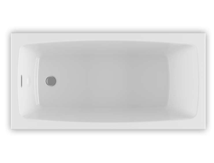 Bain Ultra Vibe 6030 Rectangular Drop In 1-Person 44 Gallon Soaker Bathtub with 1-1/2" Standard Deck in White - BVIBRD00N-01
