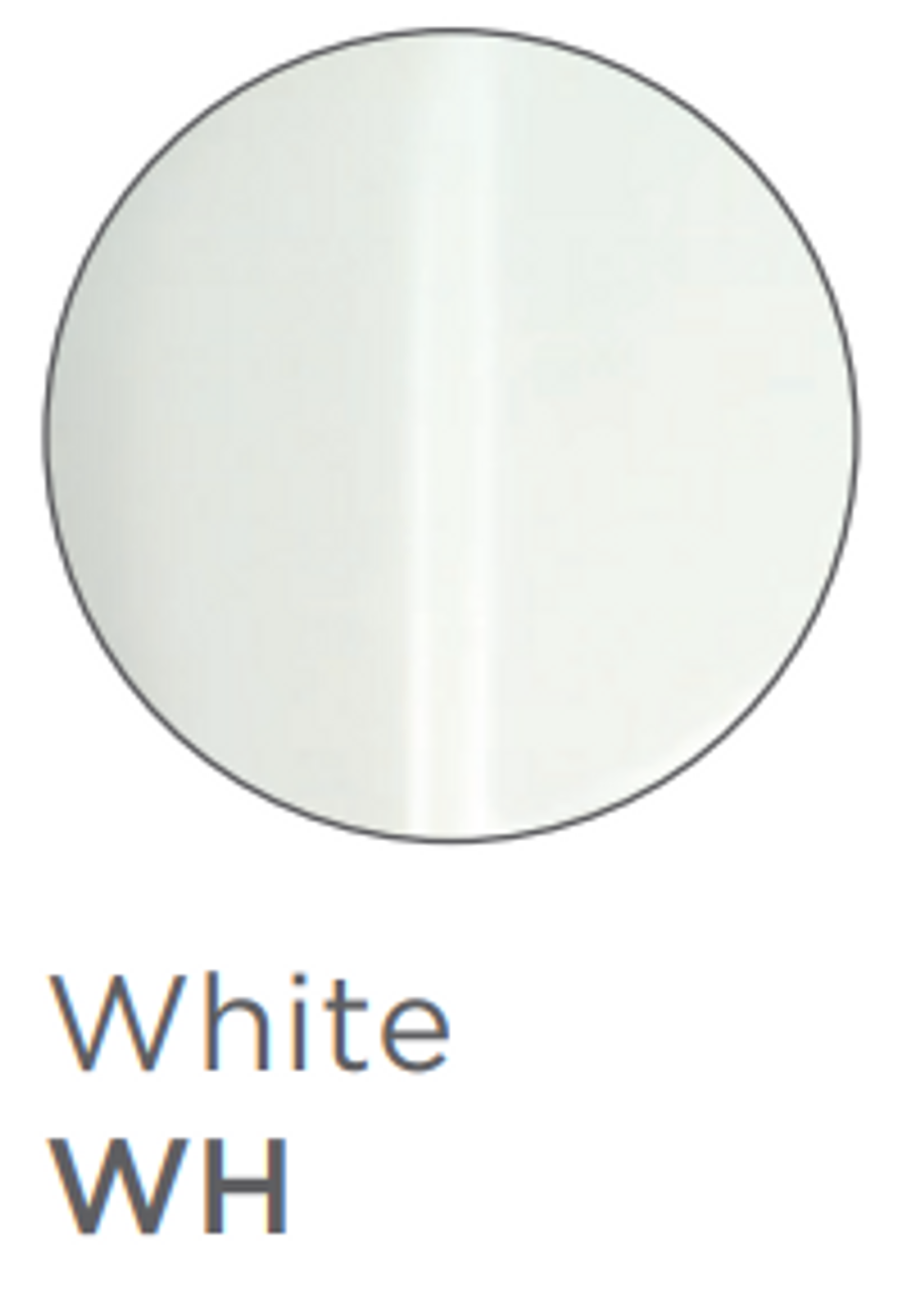 White nylon reinforced hose with circular cross-section and gray binding edge.