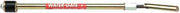 Brass water shut-off tool with red barrel, black grip, and metal tip for valve operation.