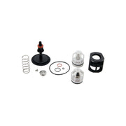 Watts 1" reduced pressure zone repair kit components including spring, valve body, seals, and cartridges.