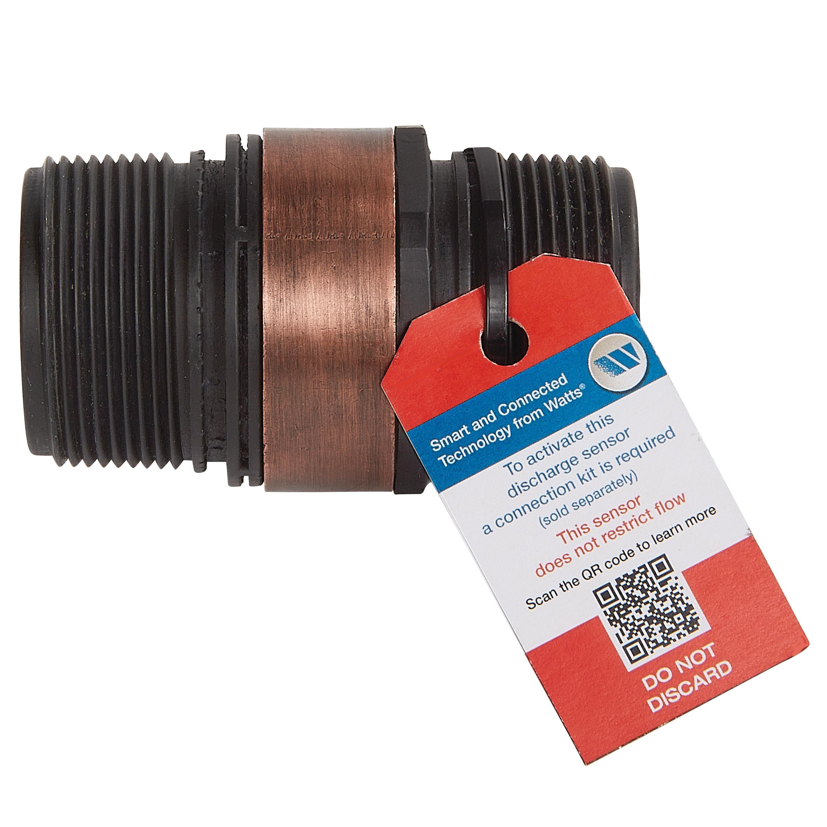 Watts 1-1/2" 174A Bronze Boiler Pressure Relief Valve, 50 psi, Discharge Line Flood Sensor Included - F276886