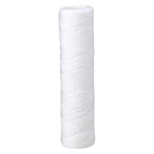 Sterling Water Treatment SW Series 2.5 inch by 10 inch Polypropylene String Wound 5 Micron Sediment Filter Cartridge, Hot Water Version with Stainless Steel Core - SW1005-HT