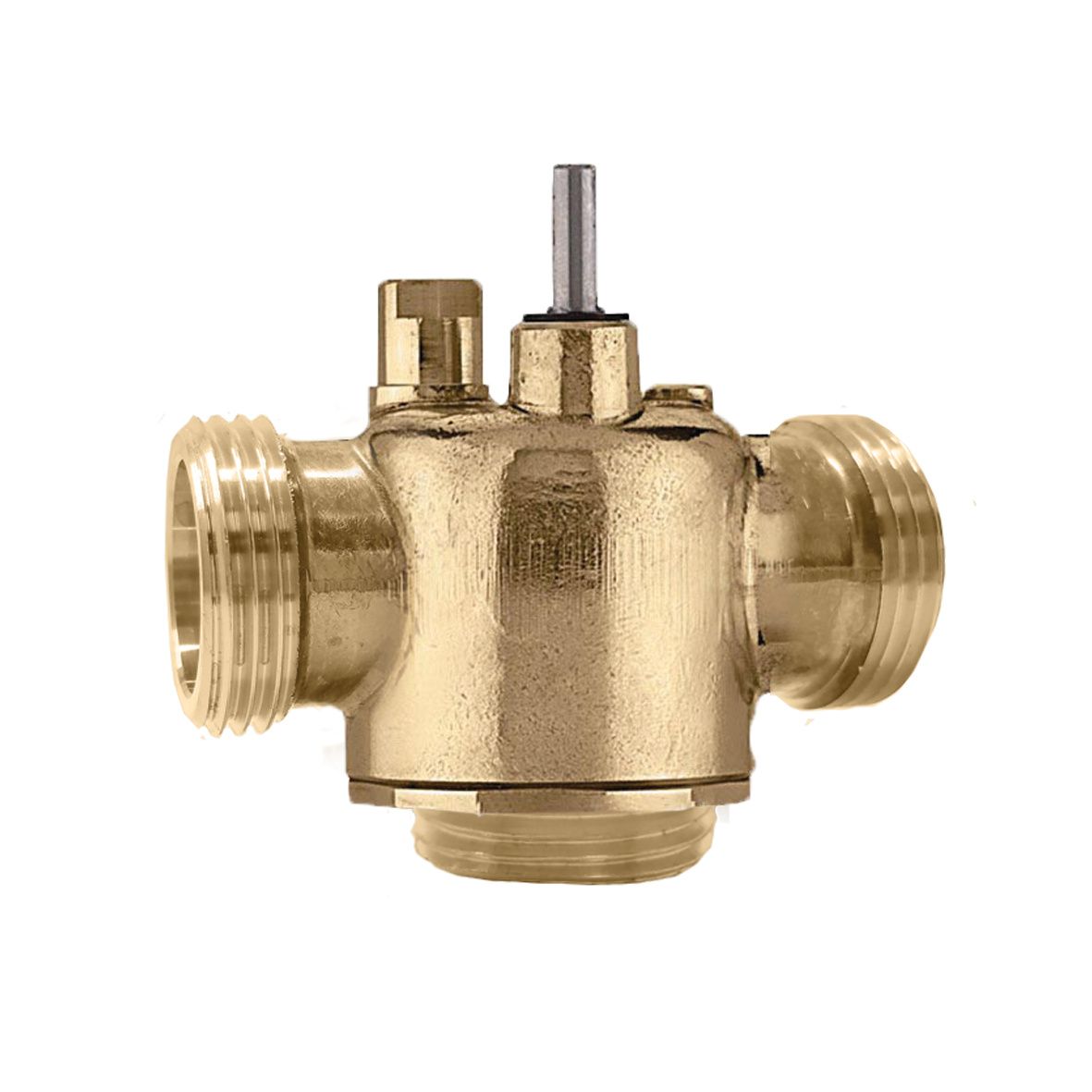Caleffi Z300687 Z-One 3-Way valve body, 1", Male Union, 7.5 Cv, 20 PSI P