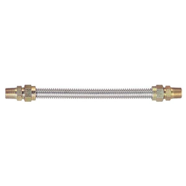Eastman 5/8 in. OD Stainless Steel Gas Connector - FIP x MIP, 72 in. in Stainless Steel - 30SS515072