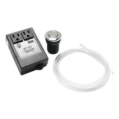 Mountain Plumbing MT951/MB Round "Classic Touch" Waste Disposer Air Switch Matte Black