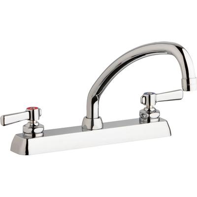 Chicago Faucet W8D-L9E35-369ABCP Dual Supply Workboard Sink Faucet