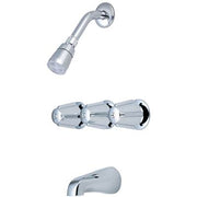 Olympia P-3210 ELITE Series Three Handle Tub/Shower Set: Chrome
