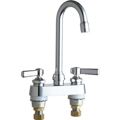 Chicago Faucets 895-ABCP E-CAST Hot & Cold Water Sink Faucet