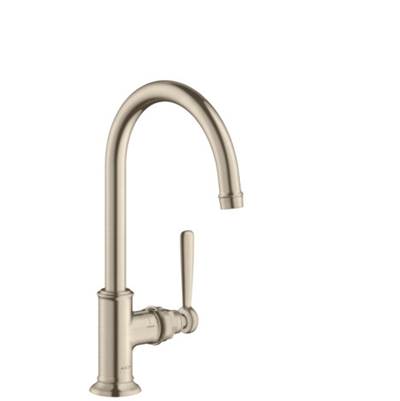 AXOR 16518821 Montreux Single-Hole Faucet without Pop-Up, Tall, 1.2 gpm: Brushed Nickel