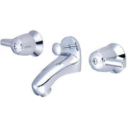 Central Brass 1178-DA Two Handle Slant Back Lavatory Faucet w/ Pop-Up Drain: Polished Chrome