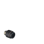 Rubbed bronze vacuum breaker with threaded male connection and cylindrical body.