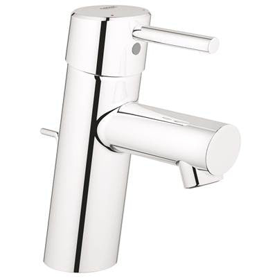 BUNDLE: Toto Rendezvous Oval Undermount Bathroom Sink in White with Grohe Concetto S-Size Single Handle Faucet in Chrome