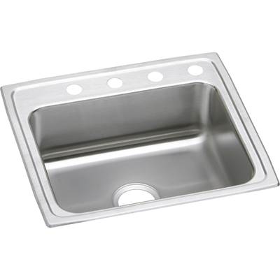 Elkay LRAD2521651 Lustertone Classic Stainless Steel 25" x 21-1/4" x 6-1/2", Single Bowl Drop-in ADA Sink