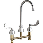 Chicago Faucets 786-GN2FCABCP E-CAST Concealed Hot/Cold Water Kitchen Sink Faucet