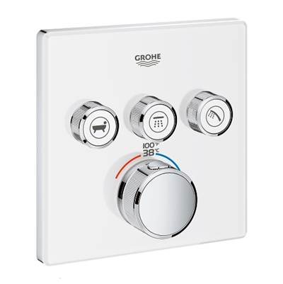 Grohe 29165LS0 GrohTherm SmartControl Triple Function Thermostatic Trim with Control Module Chrome