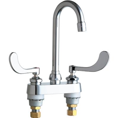 Chicago Faucets 895-317ABCP E-CAST Hot & Cold Water Sink Faucet