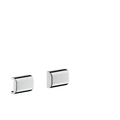 AXOR 42871000 Universal Back Cover for Rails, 2 pieces Chrome
