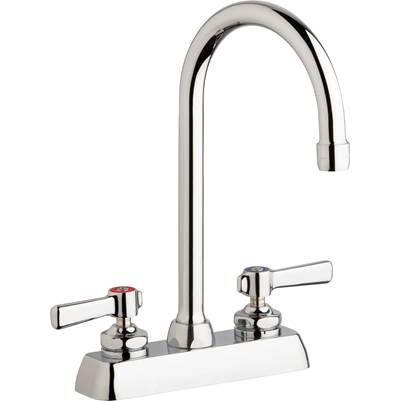 Chicago Faucet W4D-GN2AE35-369AB Dual Supply Washboard Sink Faucet