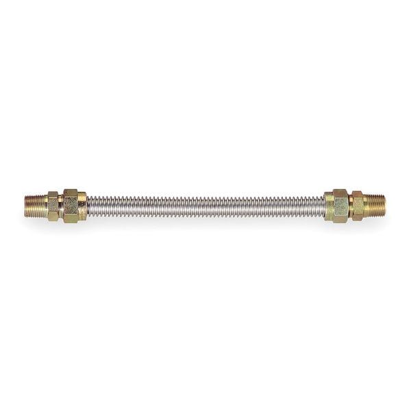 Eastman 36-in 1/2 -in MIP Inlet x 1/2 -in MIP Outlet Corrugated Gas Connector in Stainless Steel - 30SS505036