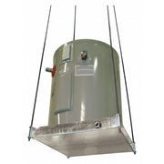 Quick Stand Wall-Mounted Water Heater Platform with CPVC Drain Fitting in CPVC - 40-SWHP-W-C