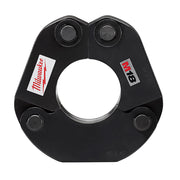Black iron press ring with central circular opening and four mounting points around perimeter, Milwaukee branding visible.
